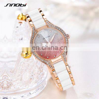 SINOBI Girlfriend's Gift Watch S9850L Woman Exquisite Wristwantch Customize Woman Logo Watch Tender Lady Watches