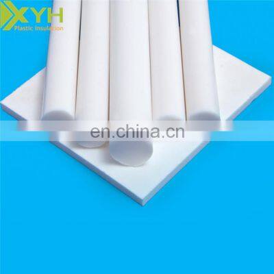 China plastic products supplier white heat resistant PTFE rod