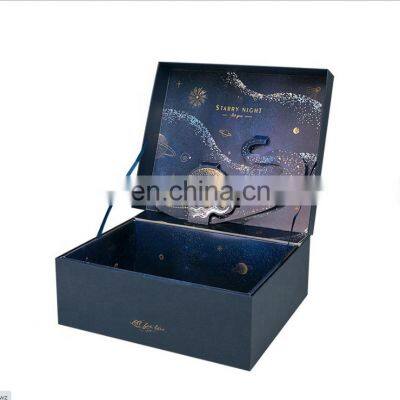 Hot Sale Fancy Magnet Gold Foil Box Carton Cardboard Rigid Flat Luxury Storage  Folding Gift Paper Board Packaging Box