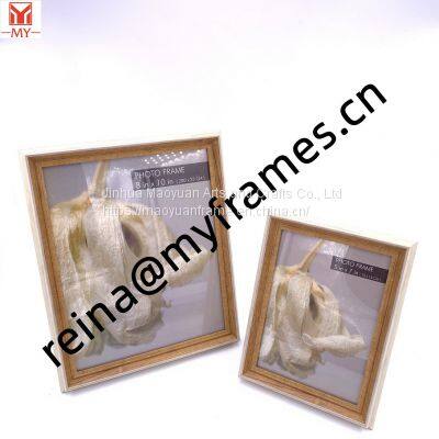 Hot Sale PS Plastic Right Corner Log Color Photo Frame Wall Hanging Decorative Art Picture Frame Tabletop Photo Frame