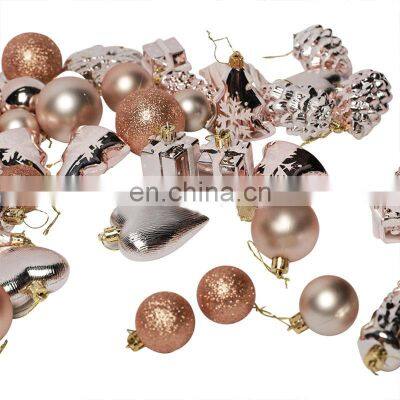 Best Supplies High Quality Craft Supplies House Mexican Ornament Set Glittery Christmas Balls Decorations photo-4