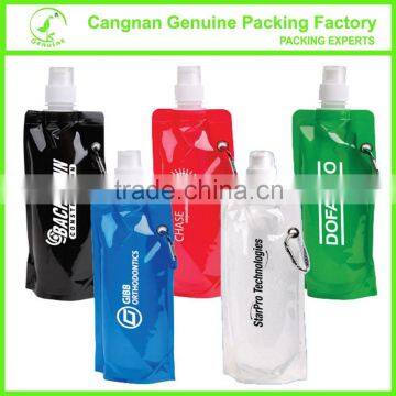 High quality Foldable Water Bottle with Carabiner