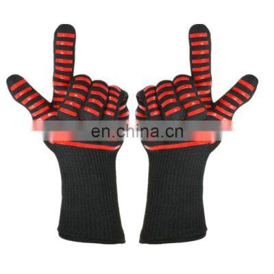 Household Rubber Outdoor Barbecue BBQ Silicone Cooking Grill Heat Resistant Microwave Oven Mitt Gloves