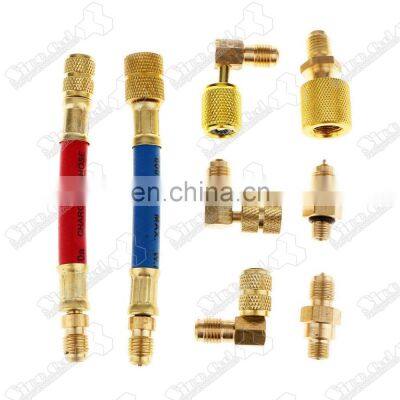 Auto Air Conditioner Adapter Kit Include Vacuum Hose Connector Brass Adapter CT-138 CH-138 photo-2