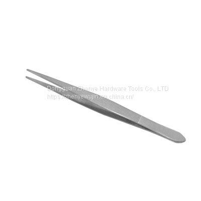 Stainless Steel Tweezers, Straight Elbow, Anti-skid Extension, Pointed, Toothed, Roughening, Thickening and Hardening Precision Tools photo-2