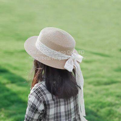 Sun-Proof Wholesale Paper Straw Designed Summer Fashion Wide-Brim Adults Beach Hat photo-3
