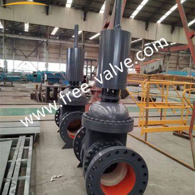 Hydraulic Operated High Pressure Ceramic Lined Knife Gate Valve photo-2