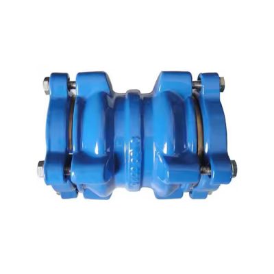 Ductile Iron Restraint Wide Range Universal Flexible Coupling with Brass Grip