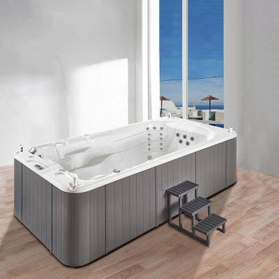 JOYSPA PIKES Luxury Imported Acrylic Factory Indoor Outdoor Swim Spa Balboa Massage Bathtub photo-4