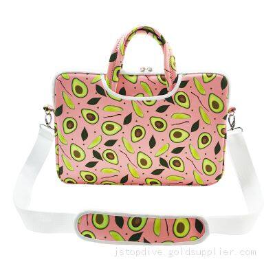 Custom Notebook Case Bag Sublimation Color Neoprene Laptop Bag with Shoulder Strap