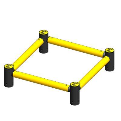 Polygon Traffic Barrier Building and Column Protection Flexible Anti Collision Safety Barrier