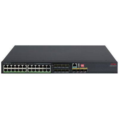 H3C S5130S-28PS-EI Supports ‌24 GE Ethernet Ports + 8×SFP Combo Ports + 4×10G SFP Fiber Uplink Ports‌, Layer 2/3 Managed Switch