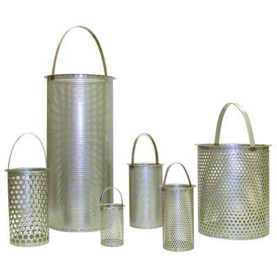 Wholesale SS304 Perforated Mesh Casing Tube Filter Cylinder OD148 H250mm Wall Thickness 0.12\