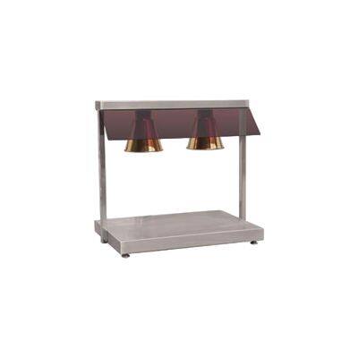 Commercial Electric Double Lights Food Warmer Stainless Steel Heat Lamp for Restaurant Buffet