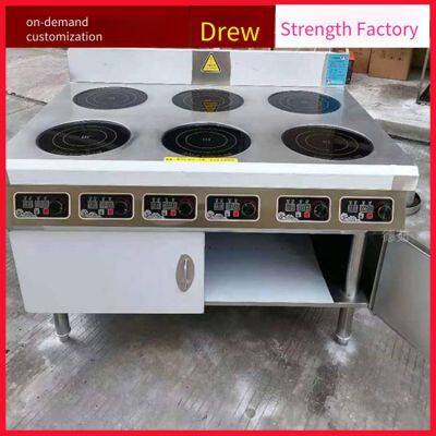 Electromagnetic Clay Pot Stove for Cooking Spicy Hot Pot. Commercial Multi-functional Six-head Clay Pot Stove, Available for Wholesale and Retail. Reliable