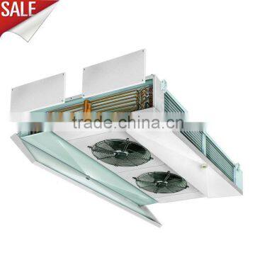 Roof installation dual discharge air cooler for cold storage