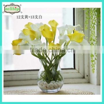 35cm mini real touch pu calla lily