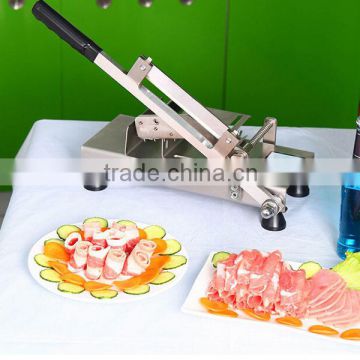 Economic good stainless steel commercial and home use manual small meat slicer meat cutting machine meat slicer machine