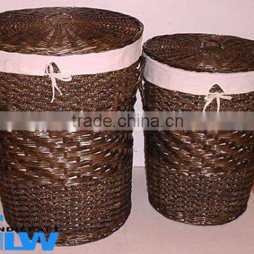 split willow & seagrass weaving hampers