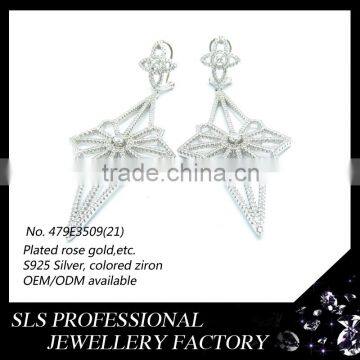 925 silver jewelry 2016 new design ladies earrings designs sterling silver jewelry