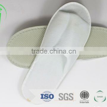 white color hotel supplied slippers with embroidery logo /washable waffle slippers