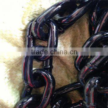 supply black treatment carbon steel anchor link chain