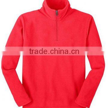 red color custom women polar fleece jacke winter cheap polyest jacket wholesale