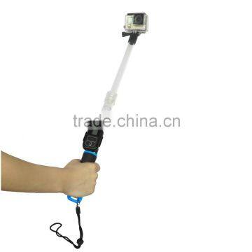 Gopro Accessories Floating Extension Pole 62cm Transparent Floaty Monopod With Remote Wifi Clip for Go Pro Hero4s 3+2 1