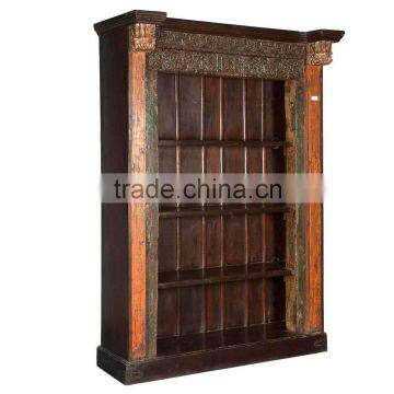 Hot selling Antique Carved Book Case, Living Room Book Case, Office use Shelf