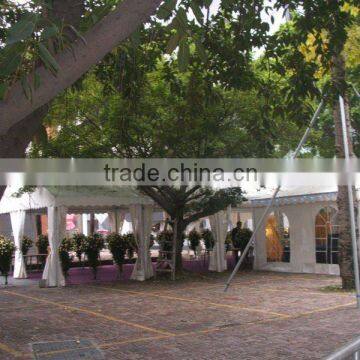 transparent greenhouse tent with transparent roof and walls for outdoor