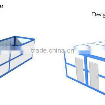 The latest type folding container house, low carbon energy saving,can used for military or civilian.