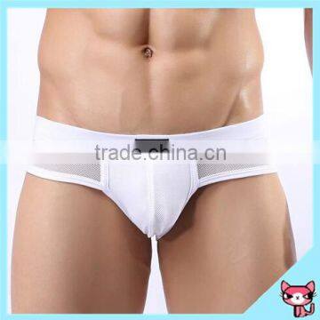 mesh underwear Men's sexy transparent brief shorts underwear wholesale sexy mens underwear