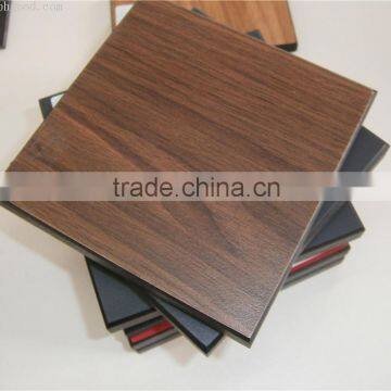 Woodgrain waterproof decorative hpl compact melamine boards for toilet partition