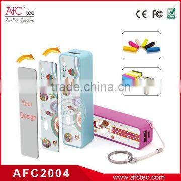 factory customize oem logo mini 2500mah keychain power bank