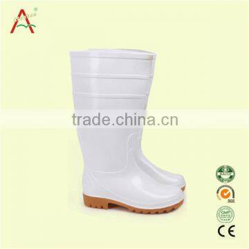 White Rubber Boots Rain Boots for Anti-acid With Long Sleeve photo-2