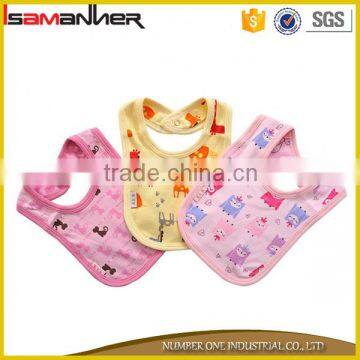 Wholesale hot sale new design cutely fancy cotton baby bandana bibs