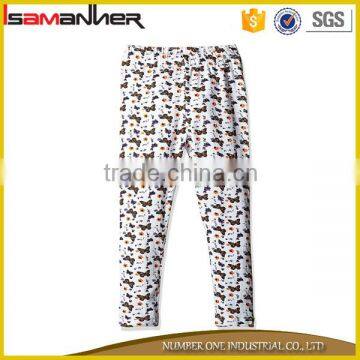 Customize wholesale fancy seamless high waist kids printed leggings