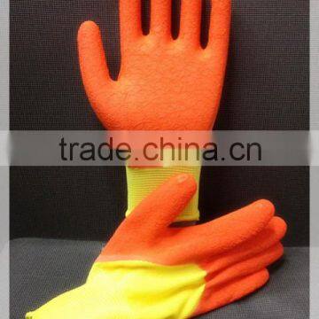 13G Latex coated Labor Work Glove/safety working gloves /protection gloves