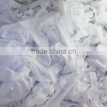 textile waste/White cotton Clips