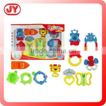 Newest design plastic baby wrist rattles set