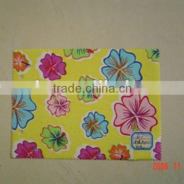 100% cotton flower printed fabric with durable pvc coating