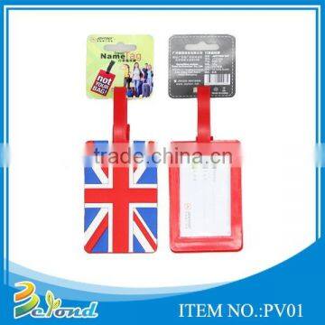 Customized wholesale convenient soft pvc luggage tag