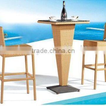 Wicker Bar Table and Chair Set photo-6