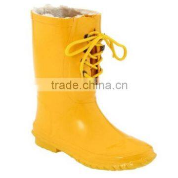 Elegant Women Custom Wellington Rain Boots Lace up