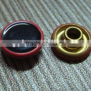 9.5mm Garment Accessories Good Quality Red Color Metal Jeans Rivet