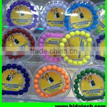 Phone USB Beads Bracelet Charger Cable For IPhone 5S IPhone 6 IPad 5 IPad Mini Wrist Cable Bracelet Data Cable 24CM Quality Choice photo-2