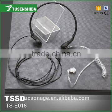 3.5mm throat sensor vibration mobile phone earphone with mic