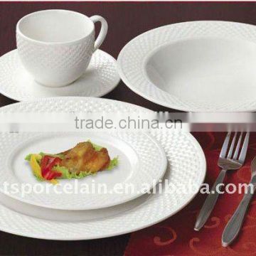 2015 hotselling wholesale high quality 16pcs cameo porcelain dinnerware set