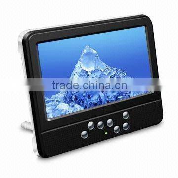 Portable TV with 16:9 Wide-screen and 7-inch Color TFT-LCD