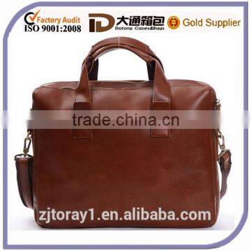 Men's Messenger Briefcase Leather Laptop Bag